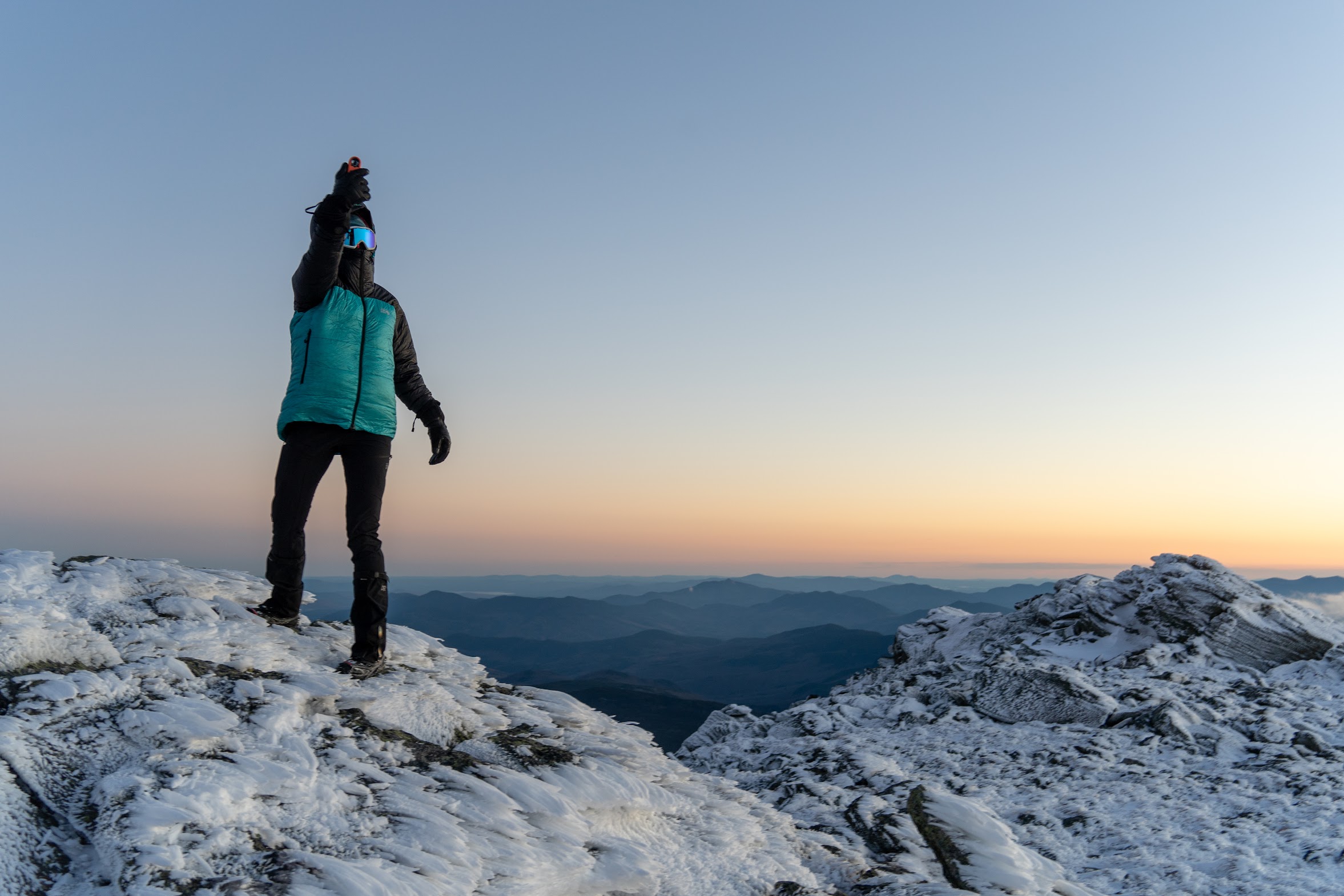 measuring wind speed on Boott Spur